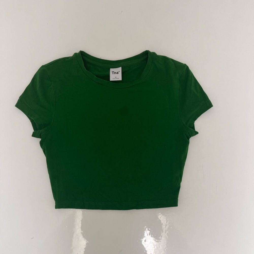TNA Forest Green Baby Tee